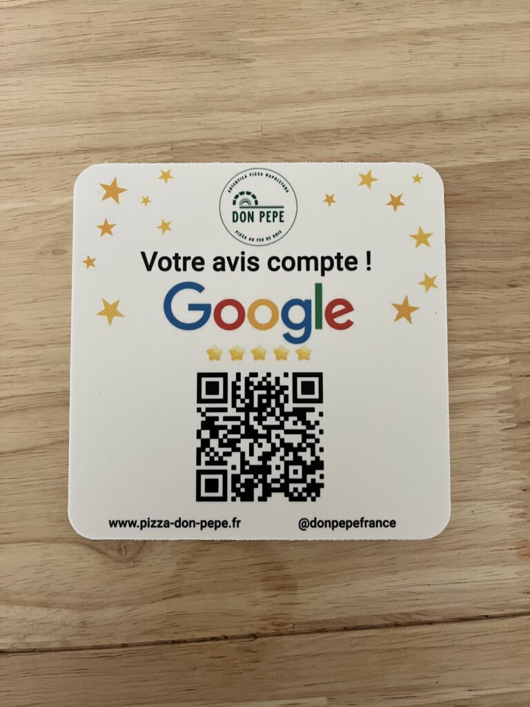 Plaques NFC Don pepe restaurant client de Revally